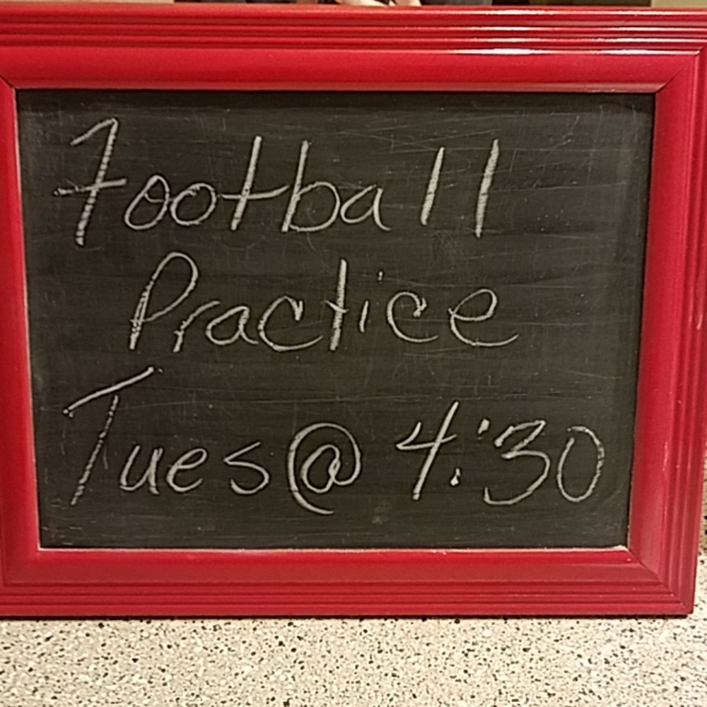 Framed chalkboard